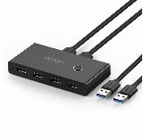 UGREEN switch box HUB switch 4x USB 3.2 Gen 1 USB splitter for two computers black (US216 30768) USB hub