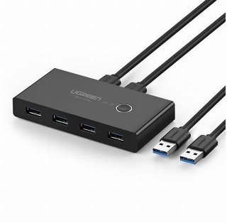 UGREEN switch box HUB switch 4x USB 3.2 Gen 1 USB splitter for two computers black (US216 30768) USB hub