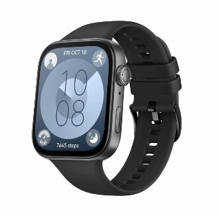 FIXED Silicone Strap for Huawei Watch FIT 3 Black