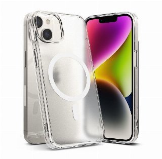 Ringke Fusion Magnetic Magnetic Rigid Case with Gel Frame for iPhone 14 Plus Translucent (MagSafe Compatible)