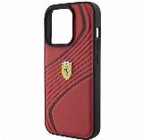 Ferrari Twist Metal Logo Case for iPhone 15 Pro