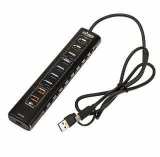Nitro Concepts UH1 10-Port HYBRID USB HUB USB hub - 10 ports