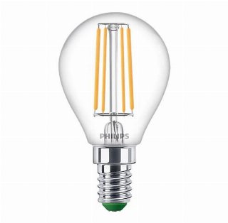 Philips LED pære P45 Krone 2,3W827 (40W) klar E14