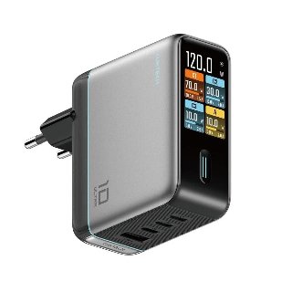 CUKTECH AD1204U 120W Wall Charger with Display and USB