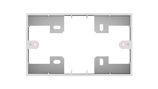 Vision TC3 UK 2-Gang Surface-Mount Backbox
