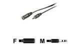 Roline Av forlænger kabel med mini jack 3,5mm (han/hun) 10m