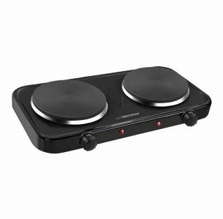 Esperanza Køkkenmaskine Electric Hot Plate Cotopaxi Black (2 x 1000W)