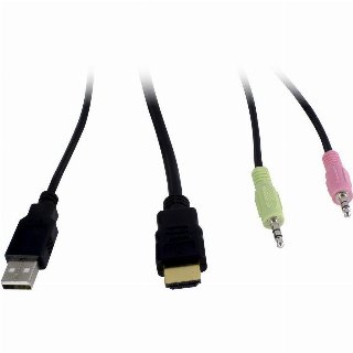 Inter-Tech AS-41HA 4-Port HDMI KVM - KVM / audio-switch - 4 porte