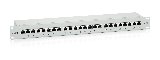 Digital Data Equip Premium 24-Port Cat.6 Shielded Patch Panel Light Grey