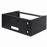 StarTech.com WALLMOUNT4 stativ 4U Vægmonteret stativ Sort - Monteringsbeslag for netværksudstyr