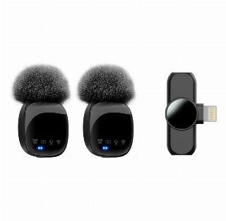Lippa Dual Wireless Wind Protected Microphone With Lightning Connector