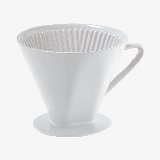 Cilio Kaffetragt porcelæn str. 6, hvid