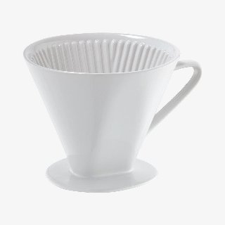 Cilio Kaffetragt porcelæn str. 6, hvid