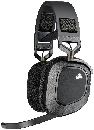 HS80 RGB Wireless HeadsetSort - Headset - 2,4 GHz - trådløs - USB