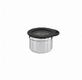 Rösle Storage canister 0.3 litres 8 x 6.5 cm Steel/Clear/Black