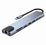 Lippa 8-in-1 87W USB-C PD 4K HDMI & Ethernet Hub USB hub