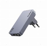 UGREEN Nexode Pro 65W 3-Port GaN Ultra-Slim Fast Travel Charger - Strømforsyningsadapter