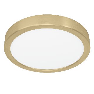 EGLO FUEVA 5 plafond Ø210 mm, 3000K, børstet messing