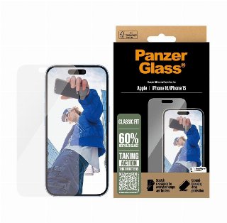 PanzerGlass Screen Protector iPhone 16 | 15 | Classic Fit - Skærmbeskytter - glas