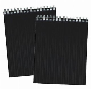 BRIGHTOFFICE Kollegieblok A6. LIN. SORT PP 100 blade