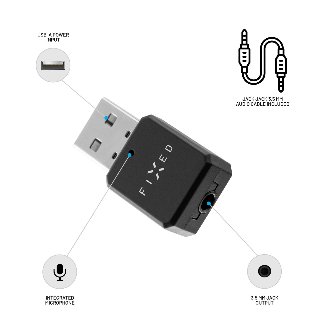 FIXED SIGNAL Bluetooth-lydmodtager 3.5mm Sort