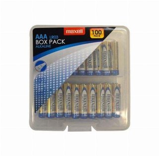 Maxell Long Life AAA/LR03 alkaline batterier - 100 stk