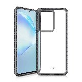 ITSKINS HYBRID CLEAR cover for Samsung Galaxy S20 Ultra 4G / 5G®. Black and transparent