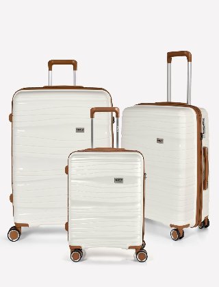 RW Travel Alfrida Collection 3-sæt Kuffert Hvid