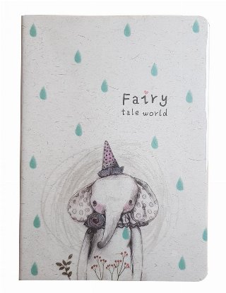 Hobby Mate Notesbog 19*25,5cm. Lin. Fairytale Eleph