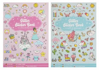 Creative Craft Group Stickerbook Glitter A5, 2 ass.