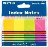 CENTRUM StickNotes papir 4*100 stk. ass. neon