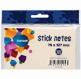 CENTRUM StickNotes 75*125mm 100 ark pastelgul