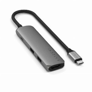 Satechi 4-i-1 USB-C Slim Multiport-adapter