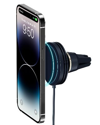 iOttie Velox Mini MagSafe Magnetic Wireless Air Vent Mount - Trådløs opladerholder til bil