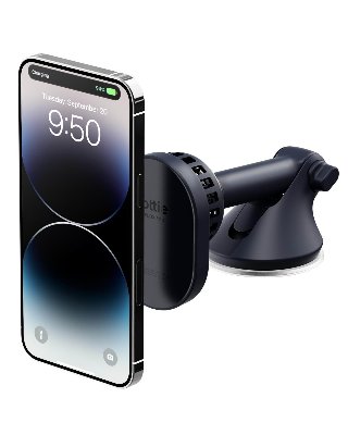 iOttie Velox Pro MagSafe Magnetic Wireless CryoFlow Cooling Dash & Windshield Car Mount - Trådløs opladerholder til bil