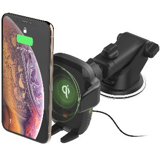 iOttie AutoSense Wireless Dash Mount - Trådløs opladerholder til bil + bilstrømsadapter