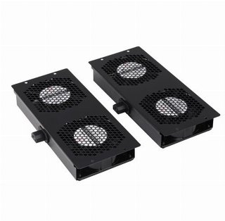TOTEN Deltaco SA.6502.0101, Blæserpanel, Indbygget ventilator, Stål, Sort