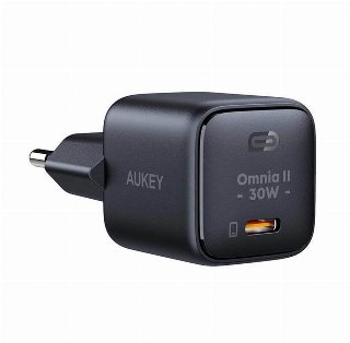 Aukey PA-B1L 30W USB-C Single Port Wall Charger - Strømforsyningsadapter