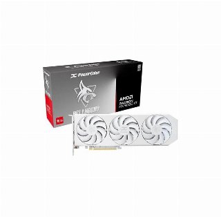PowerColor Radeon RX 9060 XT Hellhound Spectral White - Grafikkort