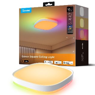 Govee 12" RGBWW + RGBIC Square Smart Ceiling Light
