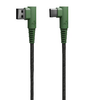 Hune Hiedra Braided 90° USB Cable Type A to Type C 1.2m