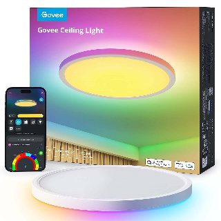 Govee  12" RGBWW + RGBIC Round Smart Loftslampe - Loftslampe