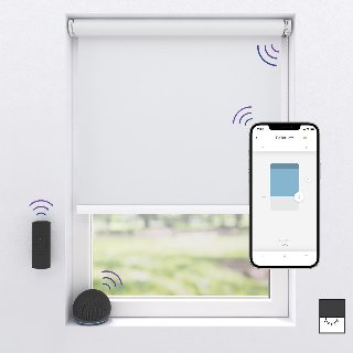 MotionBlinds Wireless Electric Black-Out Rollerblind 120x190cm
