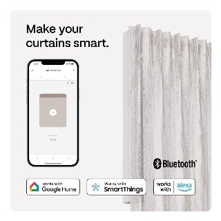 MotionBlinds Smart Curtain Rail Central opening 200cm