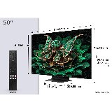 TCL 50" Fladskærms TV LED 4K 50"" C7K – 4K QD Mini-LED Google TV - LED-bagbelyst LCD TV - QLED - Smart TV