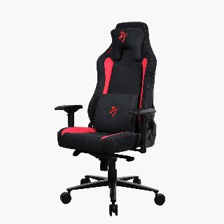 Arozzi Vernazza Supersoft Fabric - Stol - ergonomisk - armstøtter - vippe - drejeled - Rød