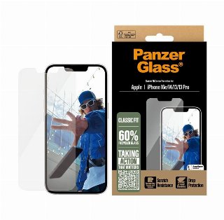 PanzerGlass Screen Protector iPhone 17e | 16e | 14 | 13 | 13 Pro | Classic Fit w. EasyAligner - Skærmbeskytter - glas
