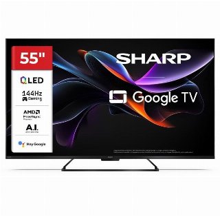Sharp 55" Fladskærms TV LED 4K 55HR7265E 55" LED-backlit LCD TV - LED-bagbelyst LCD TV - QLED - Smart TV