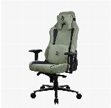 Arozzi Vernazza Supersoft Fabric - Stol - ergonomisk - armstøtter - vippe - drejeled - Skovgrøn