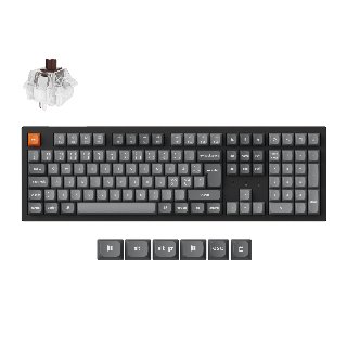 Keychron K10 Max 100% WL Tri-Mode HS Kablet og trådløs Keychron Super Brown Nordisk - Bluetooth 5.2 - QWERTY Nordisk